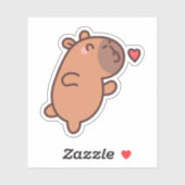 Sticker Capybara (Feuille)