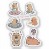 Sticker capybara (Devant)