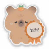Sticker Capybara Delulu certifié (Devant)