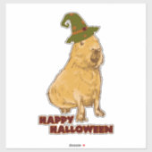 Sticker Capybara drôle - Rongeur d'Halloween (Feuille)