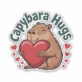 Sticker Capybara Hugs (Devant)