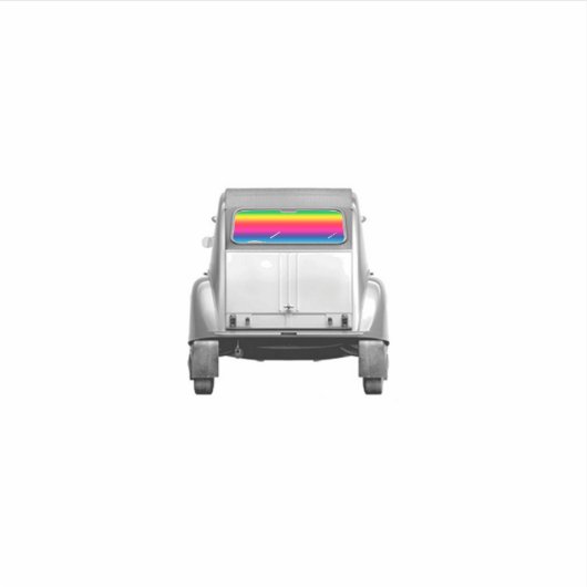 Sticker Car + rainbow (Devant)