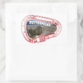 Sticker Carabiner Escalade de papillons (Sac)