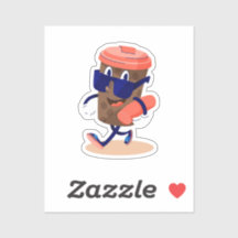 Caractère café cool et drôle