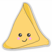 Sticker Caractère indien mignon Samosa Kawaii (Devant)