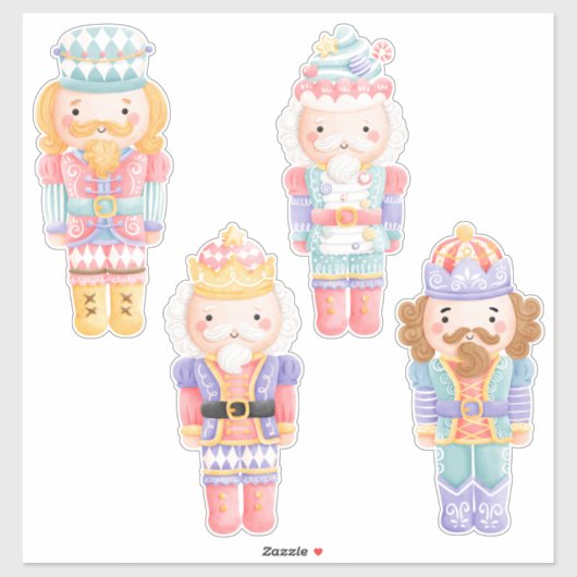 Sticker Caractères de ballet Nutcracker (Feuille)