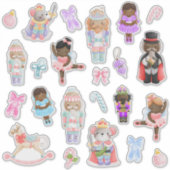Sticker Caractères de ballet Nutcracker (Devant)