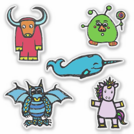 Sticker Caractères de "l'alphabet book" (ADNUY) (Devant)