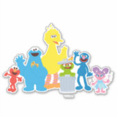 Sticker Caractères de rue Sésame personnalisés (Devant)