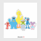 Sticker Caractères de rue Sésame personnalisés (Feuille)