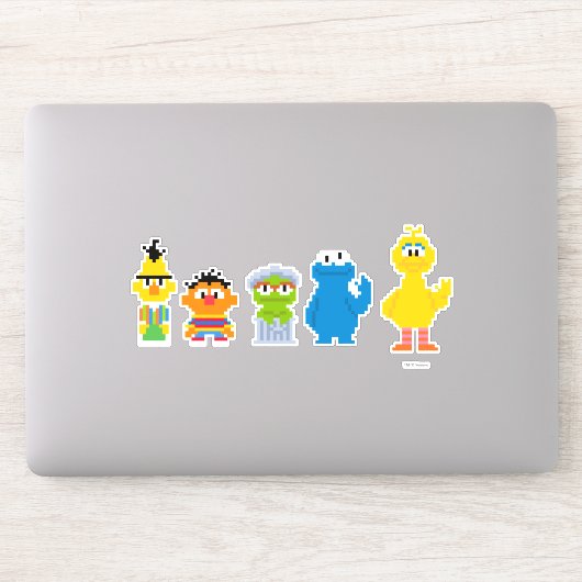 Sticker Caractères Pixel Sesame Street (Ordinateur)