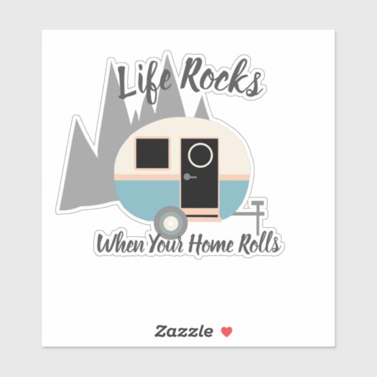 Sticker Caravan Rocks Life (Feuille)