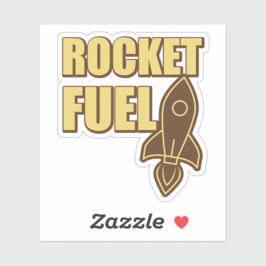 Sticker Carburant à fusée (Feuille)