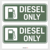 Sticker Carburant diesel uniquement (Feuille)