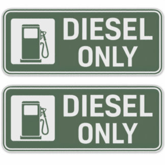 Sticker Carburant diesel uniquement
