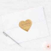Sticker cardiaque du 50e anniversaire du Mariage (Enveloppe)