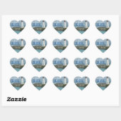 Sticker cardiaque Mariage PH&D Nouveau-Angleterre  (Feuille)