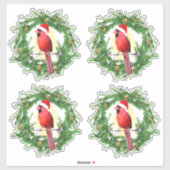Sticker Cardinal Holiday (Feuille)