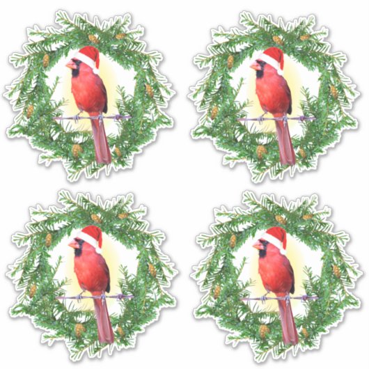 Sticker Cardinal Holiday (Devant)
