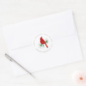 Sticker Cardinal Souvenir Classic Rond (Enveloppe)