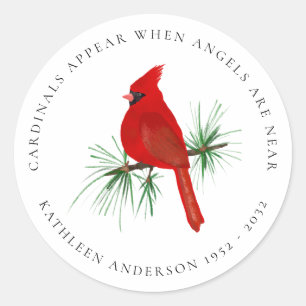 Sticker Cardinal Souvenir Classic Rond