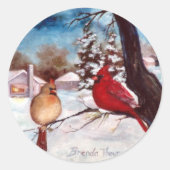 Sticker Cardinal Winters Serenity (Devant)