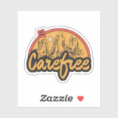 Sticker Carefree, Arizona (Feuille)