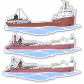 Sticker cargo des Grands Lacs Joseph H. Thompson (Devant)