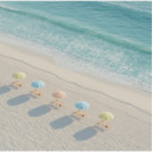 Sticker Caribbean beach scene (Devant)