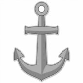 Sticker Caricature Ancre de bateau (Devant)