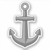 Sticker Caricature Ancre de bateau (Devant)