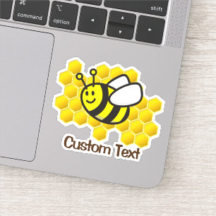 Sticker Caricature d'abeille