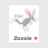 Sticker Caricature de bilby australien très heureuse (Feuille)