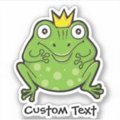Sticker Caricature de grenouille (Devant)