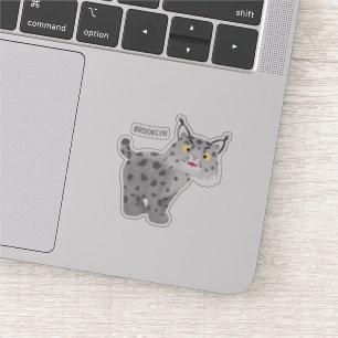 Sticker Caricature de lynx de lynx de lynx