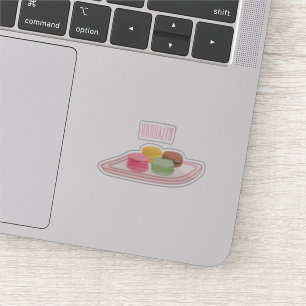 Sticker Caricature de Macaron