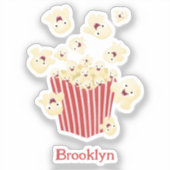 Sticker Caricature de pop-corn drôles (Recto)