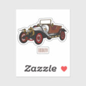 Sticker Caricature de voiture classique 1920 (Feuille)