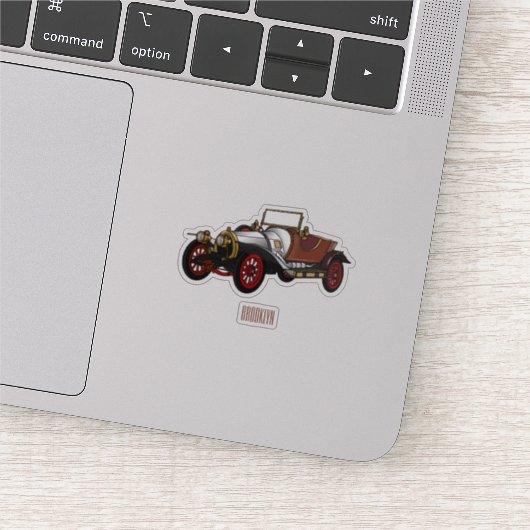 Sticker Caricature de voiture classique 1920 (Détail)