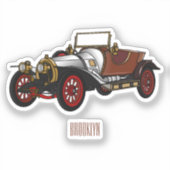 Sticker Caricature de voiture classique 1920 (Recto)