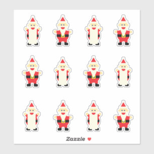 Sticker Caricature du Père Noël Variété mignonne Fun N