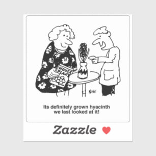 Sticker Caricature du Plante Hyacinth House