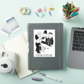 Sticker Caricature du policier pour blessure au poignet. (Couverture iPad)