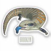 Sticker Caricature en bleu (Recto)