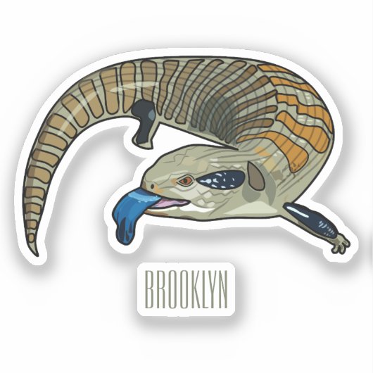 Sticker Caricature en bleu (Recto)