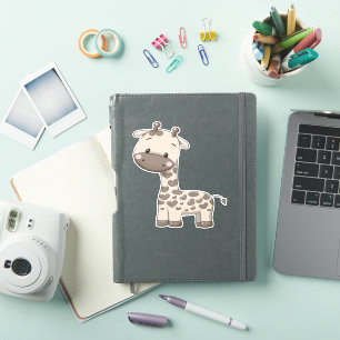 Sticker Caricature Giraffe Cute Kawaii