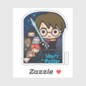 Sticker Caricature Harry Potter Chambre des secrets Graphi (Feuille)