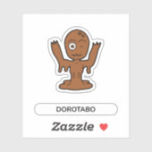 Sticker Caricature japonaise Yokai Dorotabo (Feuille)