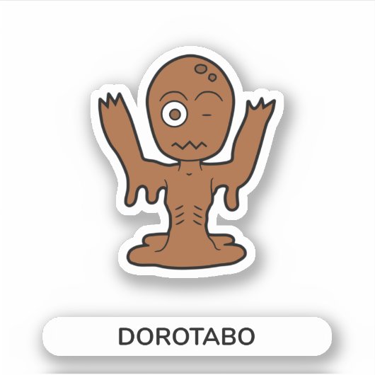 Sticker Caricature japonaise Yokai Dorotabo (Devant)