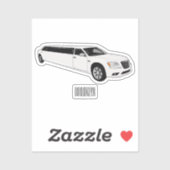 Sticker Caricature limousine (Feuille)